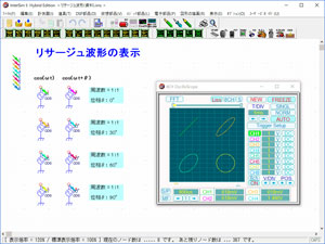 オシロスコープ（リサージュ波形）